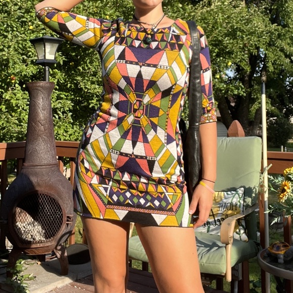 Kaleidoscope BodyCon Mini Dress - Picture 2 of 6